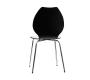 Lote de 2 sillas de dise&ntilde;o para cocina blancas/negras AVA