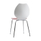 Lote de 2 sillas de dise&ntilde;o para cocina rojas/blancas AVA