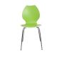 Lote de 2 sillas de dise&ntilde;o para cocina verdes/blancas AVA