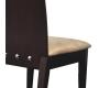 Lote de 2 sillas EVA de roble malayo de color wenge
