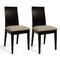 Lote de 2 sillas EVA de roble malayo de color wenge
