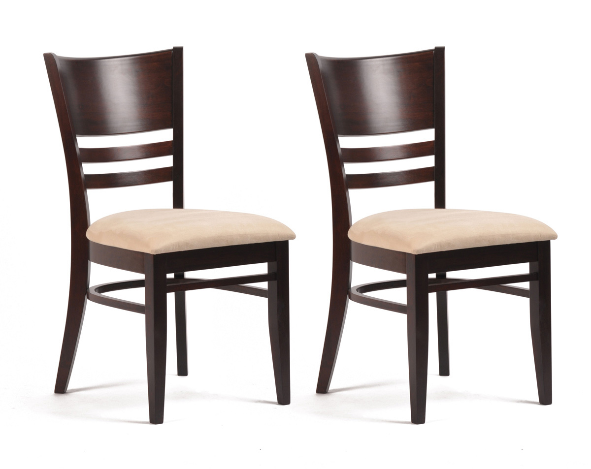 Lote de 2 sillas FREDDIE  de color wenge image 1