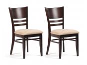 Lote de 2 sillas FREDDIE  de color wenge