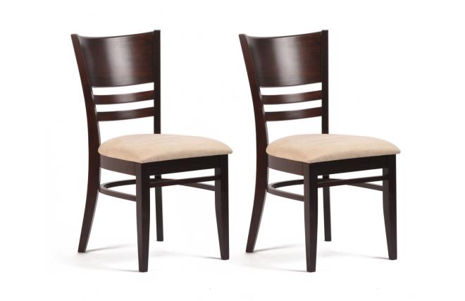 Lote de 2 sillas FREDDIE  de color wenge