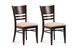 Lote de 2 sillas FREDDIE  de color wenge image 1