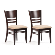 Lote de 2 sillas FREDDIE  de color wenge