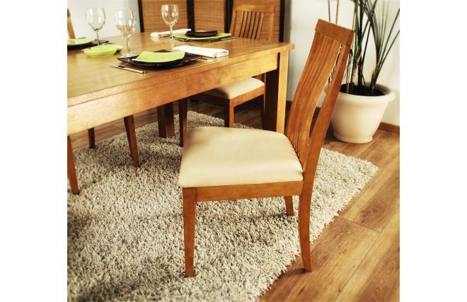 Lote de 2 sillas JILLI de roble malayo- color roble claro