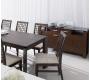 Lote de 2 sillas KORINA-WENGE-asiento de microfibra color arena