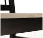 Lote de 2 sillas KORINA-WENGE-asiento de microfibra color arena