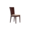 Lote de 2 sillas MAIDA- WENGE- Asiento de microfibras Marr&oacute;n claro