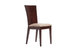 Lote de 2 sillas MAIDA- WENGE- Asiento de microfibras Marr&oacute;n claro image 1
