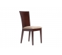Lote de 2 sillas MAIDA- WENGE- Asiento de microfibras Marr&oacute;n claro image 1
