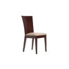 Lote de 2 sillas MAIDA- WENGE- Asiento de microfibras Marr&oacute;n claro image pub1