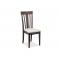 Lote de 2 sillas MARC de roble malayo de color wenge
