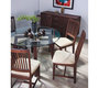 Lote de 2 sillas OHANNA de roble malayo y de color chocolate image 4