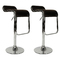Lote de 2 taburetes ANDROMEDE de color chocolate