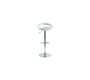 Lote de 2 taburetes comet con recubrimiento de PVC color blanco