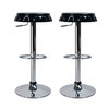 Lote de 2 taburetes de bar CAPSULE de color negro image pub1