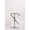 Lote de 2 taburetes de bar / cocina ajustables GLITTER blancos