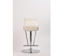 Lote de 2 taburetes de bar / cocina ajustables GLITTER blancos