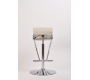 Lote de 2 taburetes de bar / cocina ajustables GLITTER blancos
