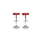 Lote de 2 taburetes de bar / cocina austables NEW CAPSULE � de color rojo oscuro