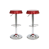 Lote de 2 taburetes de bar / cocina austables NEW CAPSULE � de color rojo oscuro image pub1