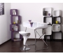 Lote de 2 taburetes de bar / cocina blancos Jupiter