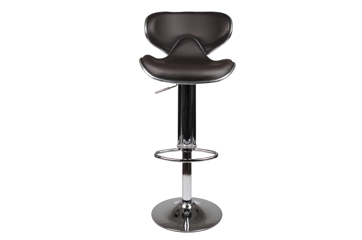 Lote de 2 taburetes de bar/ cocina BULLIT chocolate