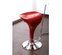 Lote de 2 taburetes de bar / cocina rojos Jupiter