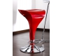 Lote de 2 taburetes de bar / cocina rojos Jupiter