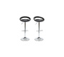 Lote de 2 taburetes de bar COMET color negro