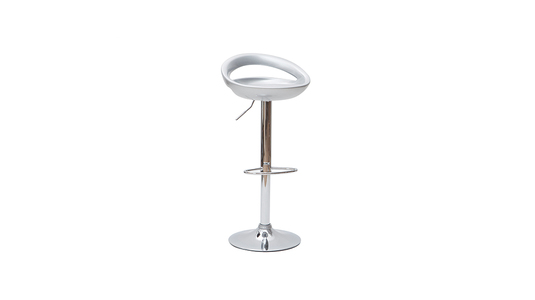 Lote de 2 taburetes de bar COMET color plata image 1