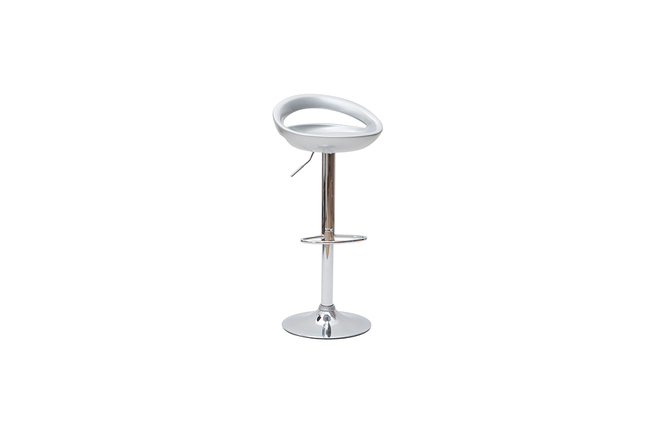 Lote de 2 taburetes de bar COMET color plata