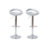 Lote de 2 taburetes de bar COMET color plata image pub1