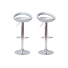 Lote de 2 taburetes de bar COMET color plata image pub1