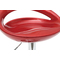 Lote de 2 taburetes de bar COMET color rojo burdeos