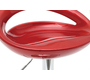 Lote de 2 taburetes de bar COMET color rojo burdeos