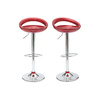 Lote de 2 taburetes de bar COMET color rojo burdeos image pub1