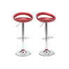 Lote de 2 taburetes de bar COMET color rojo burdeos image pub1