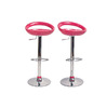 Lote de 2 taburetes de bar COMET color rosa image pub1