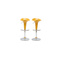 Lote de 2 taburetes de bar GALAXY color amarillo