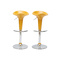 Lote de 2 taburetes de bar GALAXY color amarillo