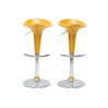 Lote de 2 taburetes de bar GALAXY color amarillo image pub1