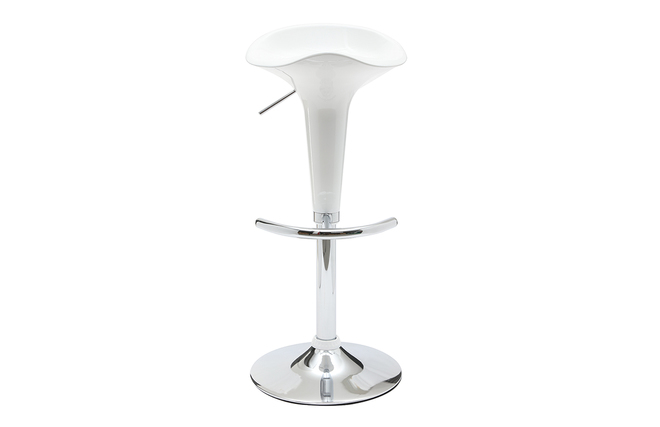 Lote de 2 taburetes de bar GALAXY color blanco