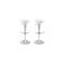 Lote de 2 taburetes de bar GALAXY color blanco