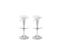 Lote de 2 taburetes de bar GALAXY color blanco image 2