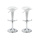 Lote de 2 taburetes de bar GALAXY color blanco image pub1