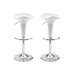 Lote de 2 taburetes de bar GALAXY color blanco image pub1
