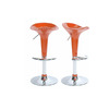 Lote de 2 taburetes de bar GALAXY color naranja image pub1